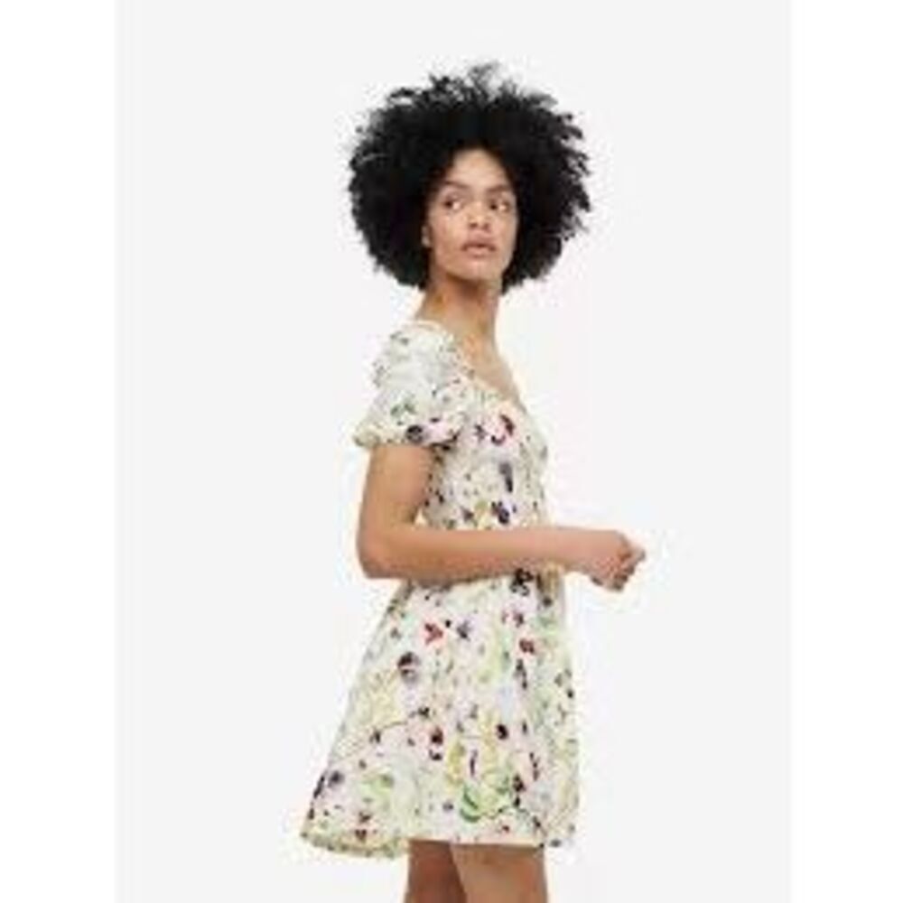NWT H&M Puff-Skeeve Textured Jersey Dress SZ XXL